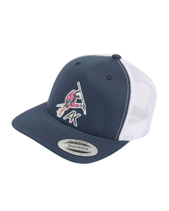 Aloha Trucker Snapback - Navy/White